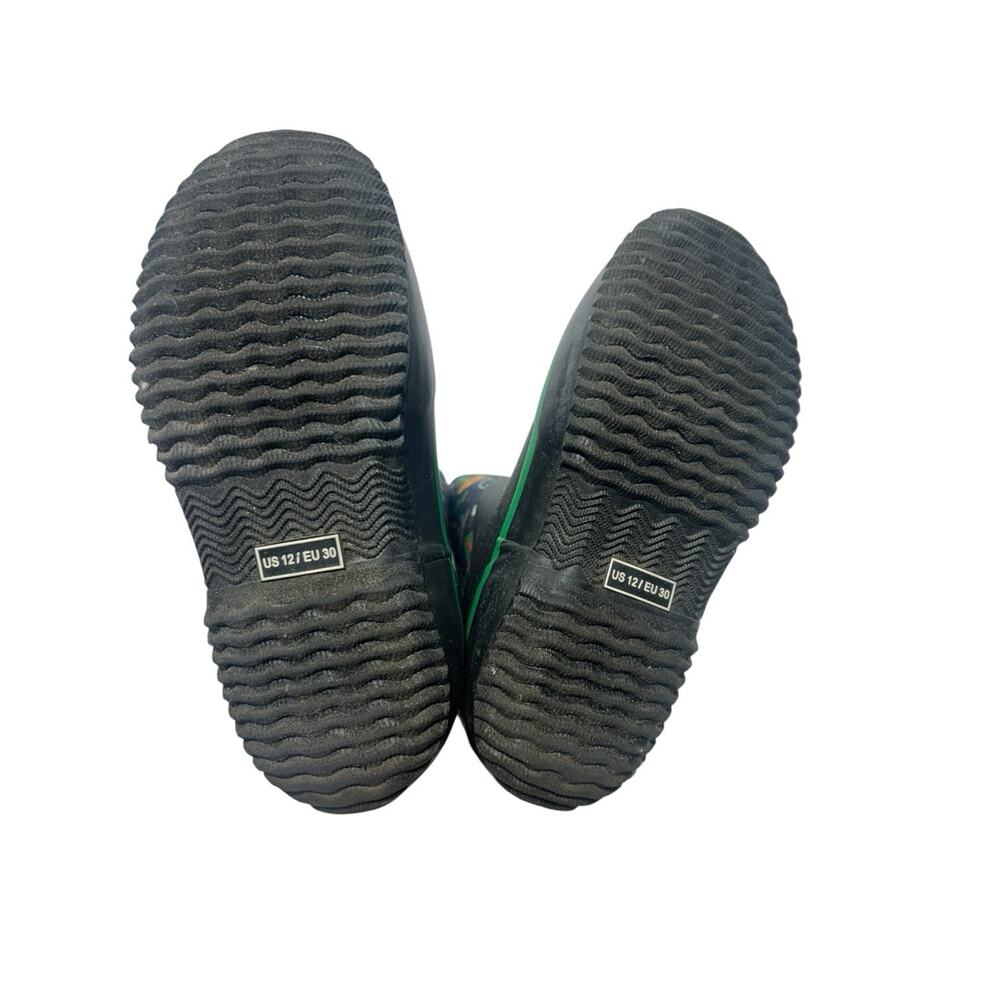 Lone Cone Mud Boots Muck Kids Size 12 Camp Black Green Tree Fox Raccoon Unisex - Picture 7 of 7
